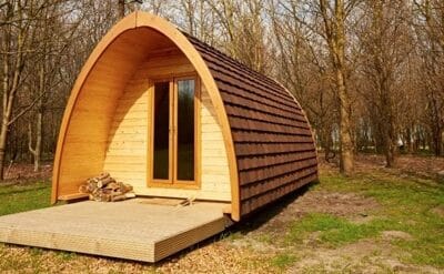 Glamping pod at New Farm Holidays Lincolnshire
