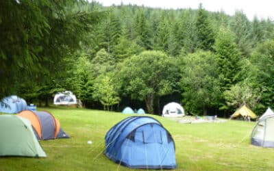 Camping at Inver Coille Highlands of Scotland