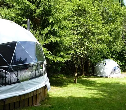 Glamping in Scotland at Inver Coille in Geo Domes