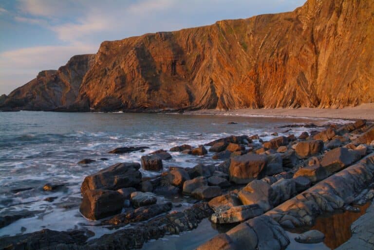 Beach nearby Coastal Cabins Hartland North Devon