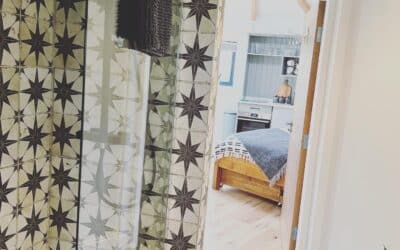 Roundhouse at East Thorne Retreat shower