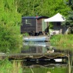 Glamping in Suffolk at Borleymere Shepherds Hut