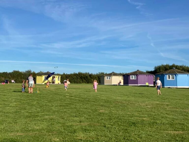 Field views Coastal Cabins Hartland North Devon