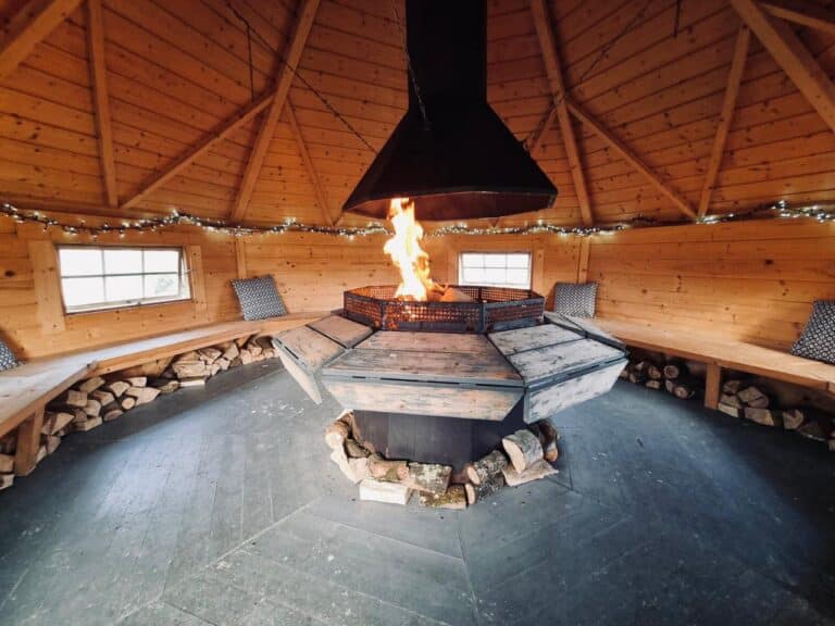Communal BBQ Coastal Cabins Hartland North Devon
