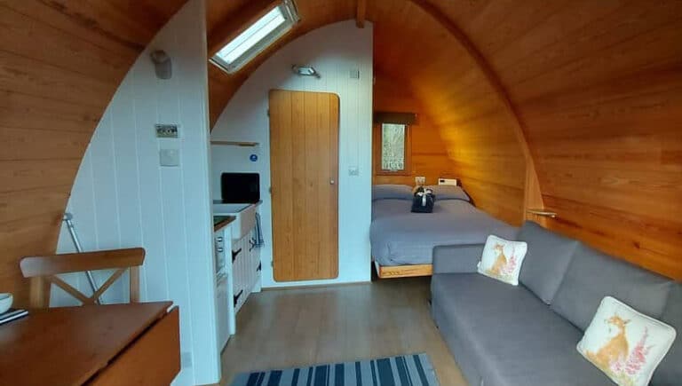 Glamping Pod Lake District Thornfield Camping Cabins bedroom