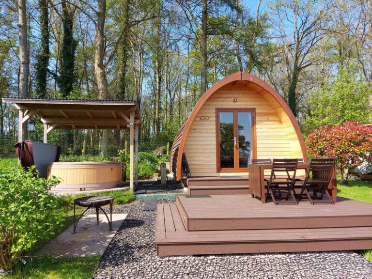 Glamping Pod Lake District Thornfield Camping Cabins exterior
