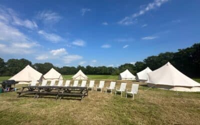 Group of Bell Tents at Wood View Farm