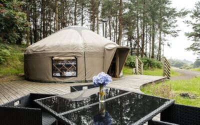Yurt at Kelburn Estate in Scotland