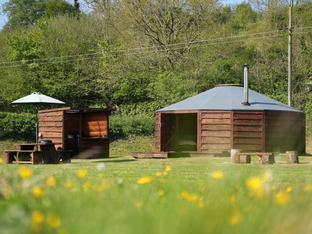 woodpecker yurt glamping Blackdown yurts