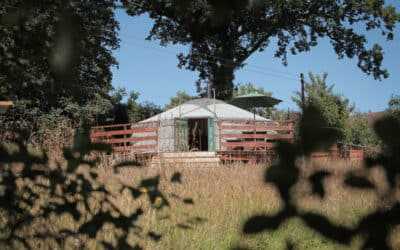 yurt glamping at Blackdown Yurts Devon