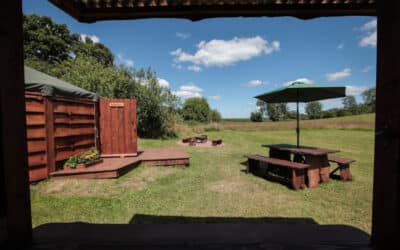 Views at Blackdown Yurts Devon