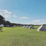 Home Farm Camping in a Bell tent in Dorset