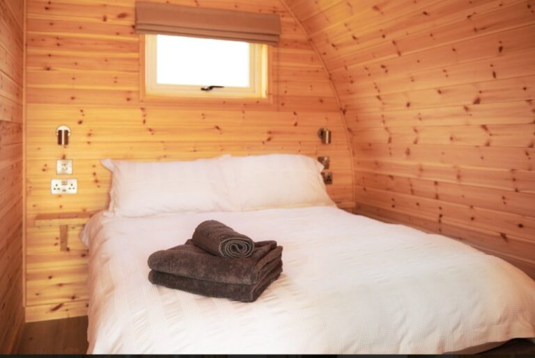 Bed in a Glamping Pod in The South Downs at Foot of The Downs
