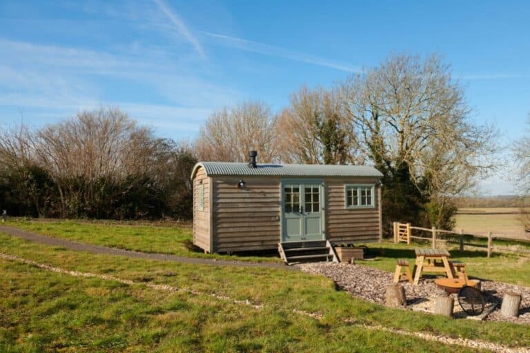 Shepherds Hut in The South Downs at Foot of The Downs