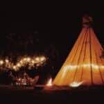 Group Glamping at Whitehouse at Ross on Wye in Herefordshire