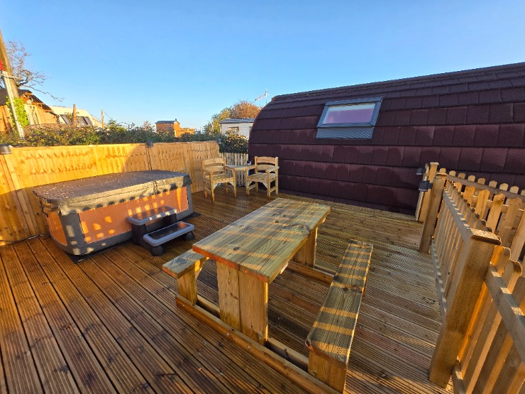 Deck at Welltrough Farm Cheshire
