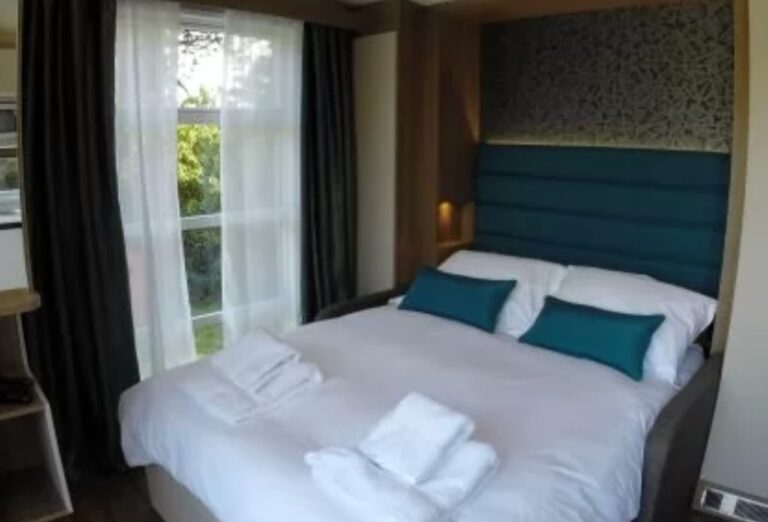Bedroom in Glamping Cabin at Skelwith Fold Park Ambleside