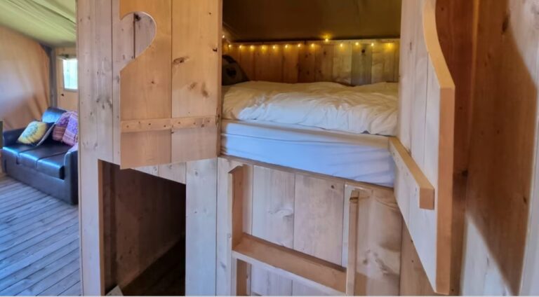 Bunks in a Safari Tent at Widemouth Bay Bude Cornwall