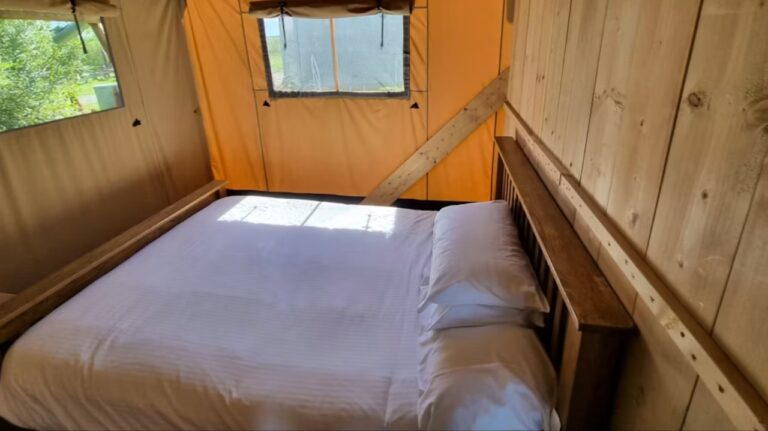 Brdoom in a Safari Tent at Widemouth Bay Bude Cornwall