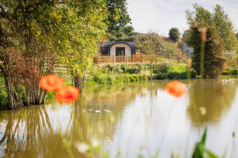 Ragdale Glamping Pod near water