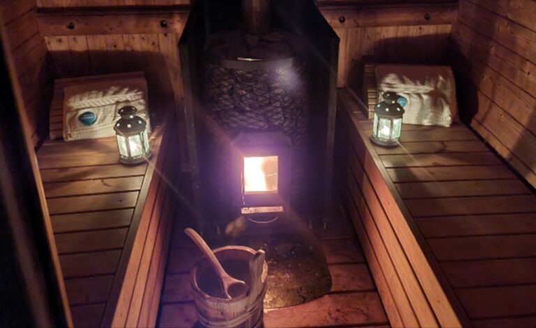 Romantic Sauna at Hoe Grange Holidays Derbyshire
