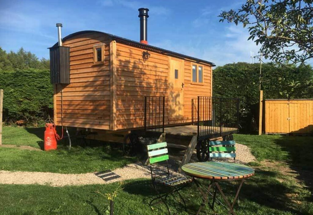 Shepherds Hut at Stackstead Farm Glamping North Yorkshire