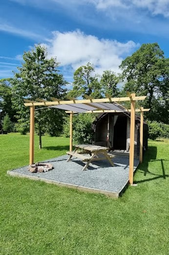 small and medium glamping pod at meadow falls lancashire