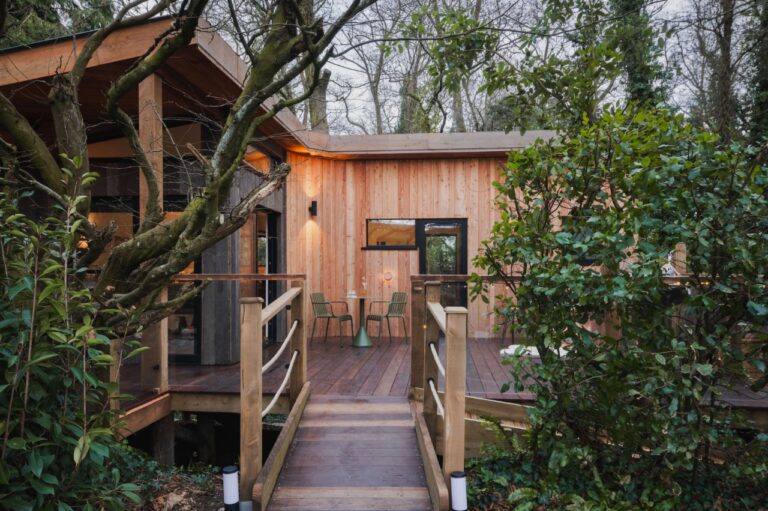 Outoor area at Treehouse at Hinton Hideaways Somerset