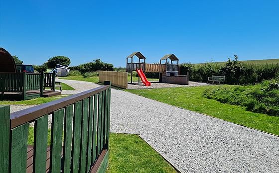 Play area at Looe Country Park Cornwall