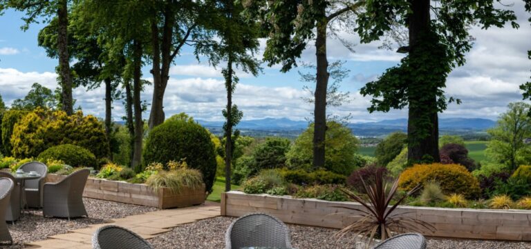 The courtyard at Murrayshall Estate Perthshire Scotland