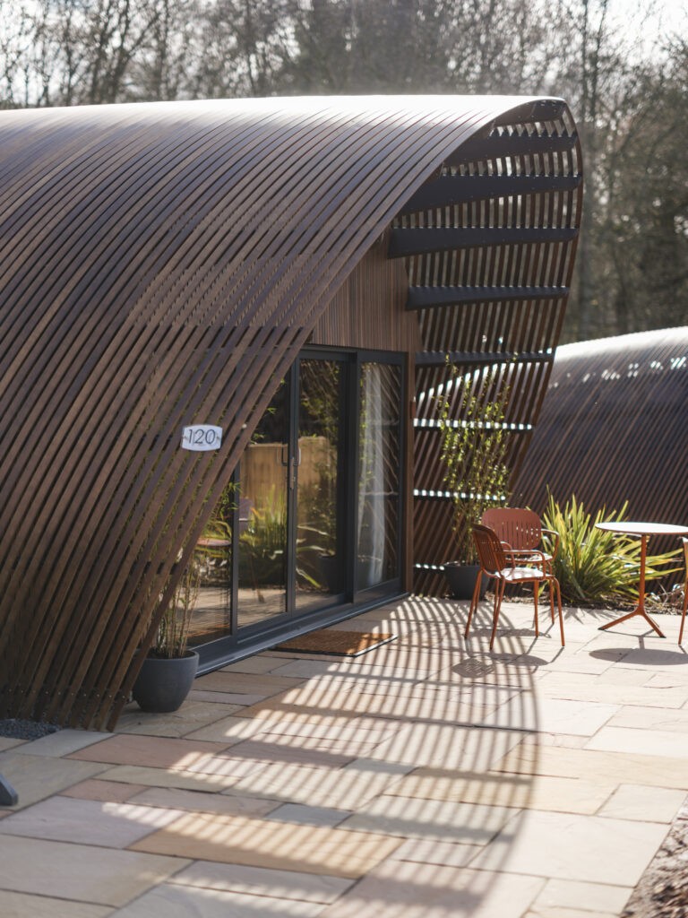 2 bed glamping pod at Murrayshall Estate Perthshire Scotland