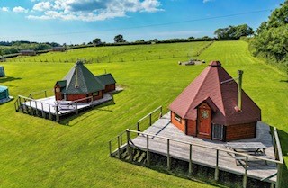 Glamping at Animals at Oaktree Lane Farm Devon