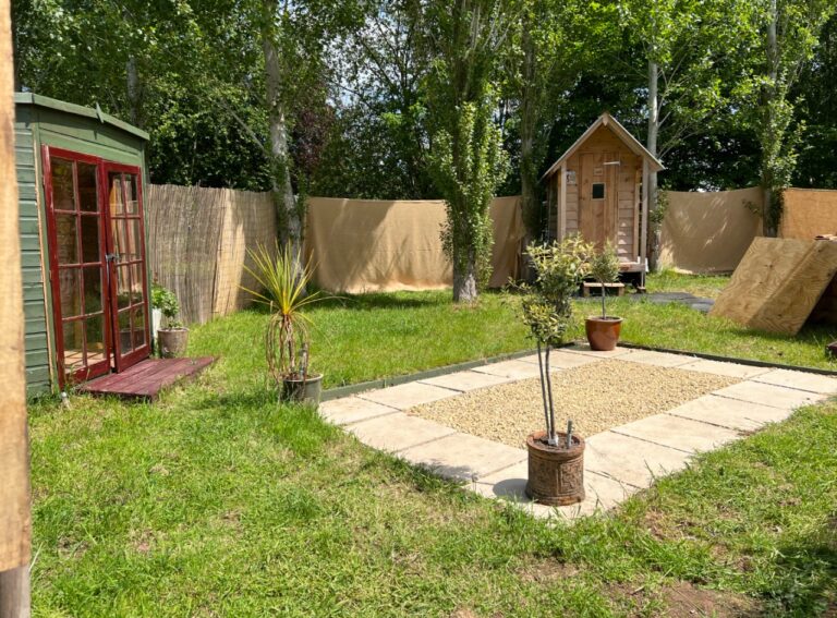 Sauna at Hinton Land Glamping Herefordshire