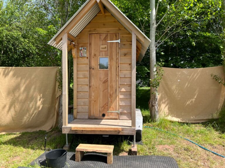 Sauna at Hinton Land Glamping Herefordshire