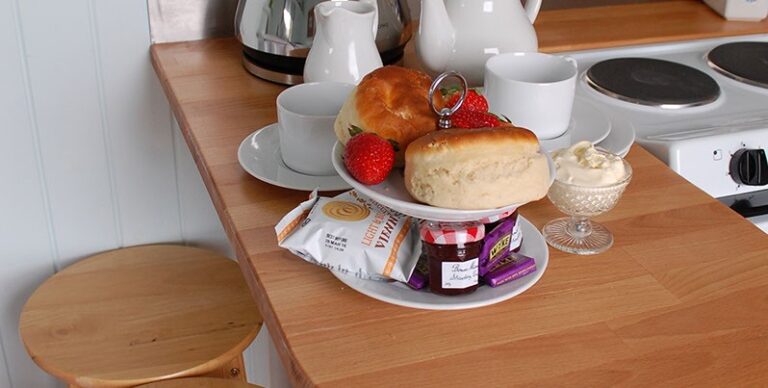Cream tea To Rest A While Glamping Somerset